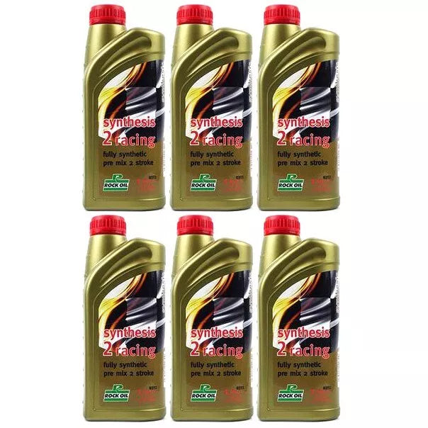 6 Litres of Rock Oil Synthesis 2 Racing 2 Stroke Oil